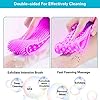 Silicone Shower Brush, Body Scrubber for Shower - Exfoliating Double-Sided Body Back Scrubber - Silicone Body Scrubber…