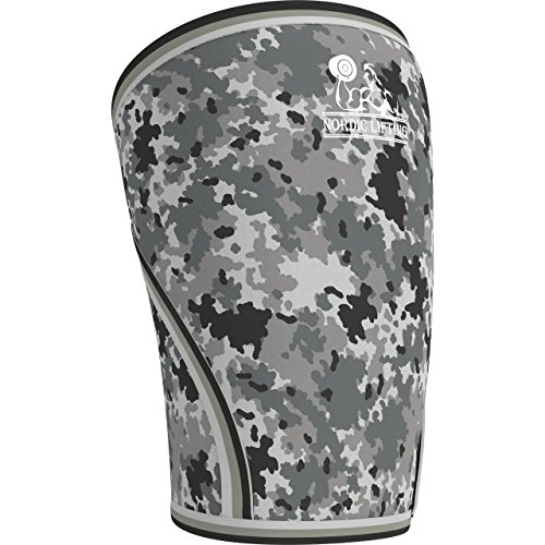 Knee Sleeves (1 Pair) Support & Compression for the Best Squats, 7mm Neoprene by Nordic