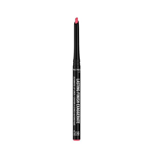 RIMMEL LASTING FINISH EXAGGERATE AUTOMATIC LIP LINER – RICH, SMOOTH FORMULA FOR LONG LASTING LIP LOOKS – 101 YOU’RE ALL MINE, .01OZ