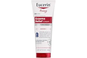 Eucerin Baby Eczema Relief Body Cream, Fragrance Free Baby Eczema Cream, 8 Oz Tube