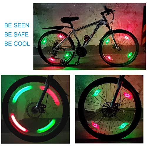M-jump 3 Pack Bike Spoke Tool + 2 PCS Bike Spoke Light, Bicycle Spoke Wrench Cycling Pocket Tools 5 in 1 Bike Rim Correct Kit - Thumbnail 5