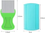 nuoshen 6 Pcs Lice Comb Set, Double Sided Metal & Plastic for Kids & Pets view 4