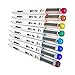 KINGART 435-8 PRO Inkline Color Micro Line & Precision Graphic Pens, 8 COLORS Size 05 (0.45 mm) Nibs, Archival Waterproof Japanese Ink for Art, Illustration, Lettering, Anime, Technical Drawing, Manga