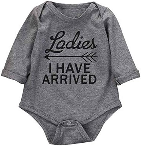 Favorite baby Baby Personalized Letters Printed Cotton Long-sleeved Jumpsuit Baby Siamese Clothes Climbing Clothing