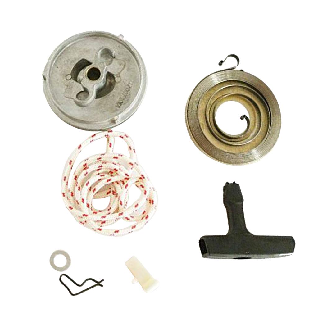 Recoil Pull Starter Spring Pulley Handle Grip Rope Kit for STIHL MS380