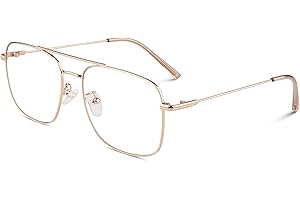 GQUEEN Fake Clear Glasses Non Prescription Glasses Eyeglasses Rectangular Frame, 201512