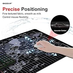 Blue Leopard Large Gaming Mouse pad Space Wide Full