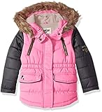 Osh Kosh Girls' Fashion Colorblock Heavyweight Parka
