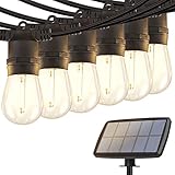 addlon 48FT Solar String Lights Outdoor, LED Solar