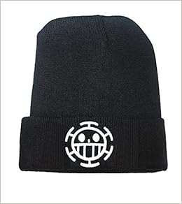 Amazoncom Anime One Piece Trafalgar Law Logo Beanie