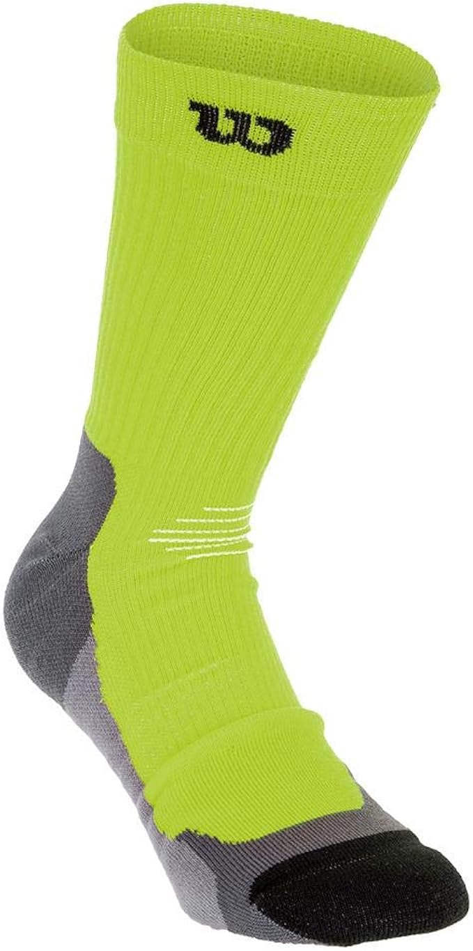 Wilson Mens High End Socks 1 Pair WRA511702 neon green, size3942