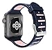 BRG Compatible for Apple Watch Band 38mm 40mm 42mm 44mm Series 5 4 3 2 1 with case,Women Men Soft Silicone Bands with Shockproof Bumper Case for iWatch Bands