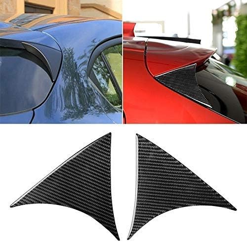 上質通販人気 車のトリム 炭素繊維車車両ステッカー装飾車炭素繊維ハッチバックリアウィングサイドスポイラーリップマツダアクセラ14 18炭素繊維と互換性 ホーム B08f53bsn8