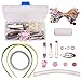 SUNNYCLUE 50 Sets Alligator Hair Clip Ropes Bands Kit Ribbon Hair Bows Hairpins Non-Slip Hair Barrettes Hair Accessories Sets for Teens