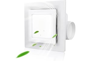 BEENDOU Bathroom Exhaust Fan With Light, Bathroom Ventilation Fan Shower Ceiling Ventilation, Ultra Quiet Bathroom Fan 1.0 Sones 110 Cfm, White Ventilation Fan For Bathroom/Shower/Restroom/Home/Office