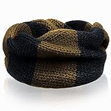 NSSTAR Fashionable Double Color Baby Infant Kids Toddler Unisex Boys Girls Weave Knitting Warm Neck Warmer with 1PCS Free Cup Mat Color Ramdon (Brown)