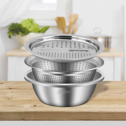 Jeslon-Kitchen-Vegetable-Grater-Stainless-Steel-Drain-Basket-Vegetable-Cutter-Slicer-Strainer-Colander-Multi-Function-3-in-1-Salad-Bowl-For-Home-Use