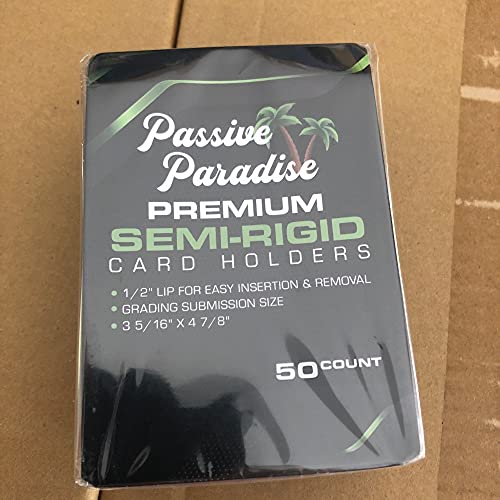 Passive Paradise SemiRigid Card Holders 2000 Count Premium Card