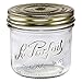 Le Parfait Familia Wiss Terrine | 16oz Pint (Pack of 6) 500ml Wide Mouth French Glass Jar w/Airtight 2-Piece System Gold Lids | Ideal for Food Storage, Canning, Meal Prep, Cake Jar & DIY Crafts