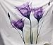 Ao blare Purple Flower Shower Curtain Violet Floral Decor Polyester Fabric Bathroom Set with Hooks 72X72Inch (Purple)