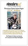 8" X 10" Premium Arctic Matte Inkjet Photo Paper