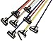 SPARTA 4166414 Spectrum Fiberglass Mop Handle With Quik-Release For Cleaning, Commercial, Residential, 60 Inches, Blue