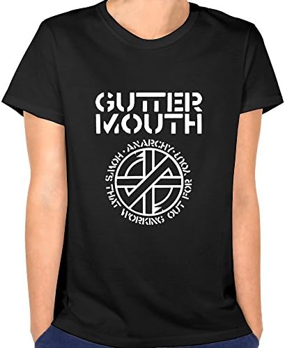 Cooll Women's California Rock Guttermouth Logo Mark Adkins Short Sleeves T Shirts M Black