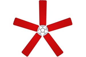 Fan Blade Designs 6561 Ceiling Fan Blade Covers, Red, 5 Piece