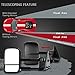 ECCPP Tow Mirrors Pair Truck Mirrors Fit For 1988-1998 for Chevy for GMC Pickup Truck Manual Adjusted No Heated No Turn Signal Black Housing Towing Mirrors
