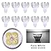 Lot of 10 PCS 12V 4W MR16 LED Bulbs - 6000K Daylight LED Spotlights -35Watt Equivalent - 330 Lumen 60 Degree Beam Angle for Landscape, Recessed, Track lighting