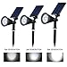 VicTsing 4pcs Solar Spotlight,2-in-1 LED Wall / Landscape Solar lights, 180 Degree Adjustable Waterproof Outdoor Landscape Lights for Tree, Driveway, Yard, Lawn, Pathway, Garden