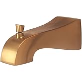 Pioneer X-6400110-BG Modern Sleek 7" Reach Extended Combo Diverter Tub Spout 1/2" IPS or Slip-Fit Installation in PVD Brushed