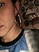 IDB Stainless Steel Big Hoop Earrings - Gold/Rose Gold/Silver/Black Tones - 7 different sizes to choose from (Gold Tone, 2.76)