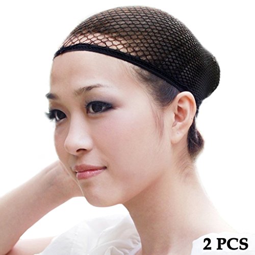 Ewin 2PCS Wig Cap Hair Net Cover Halloween Costume Adult Womens Mens Kids Childrens New