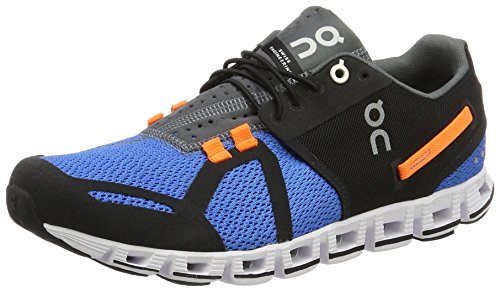 ON Men Cloud Athletic Running Shoe (8 D(M) US, Black/Malibu)