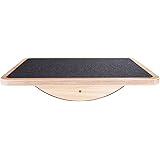 StrongTek Professional Wooden Balance Board, Rocker Board, Wood Standing Desk Accessory, Balancing Board for Under Desk, Anti