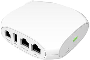 FLYINGVOICE FTA1101, Analog Telephone Adapter - Foldable & Detachable US Plug, Work as Travel Wi-Fi Router Through AP Mode, Mini Portable VoIP Adapter for SMEs, SOHO, Hotel