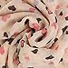 Datework Womens Love Heart Soft Long Shawl Scarf (Beige)