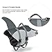 Petacc Dog Life Jacket Pet floatation vest Dog Lifesaver Dog Life Preserver for Water Safety at the Pool, Beach, Boating (M, Shark)