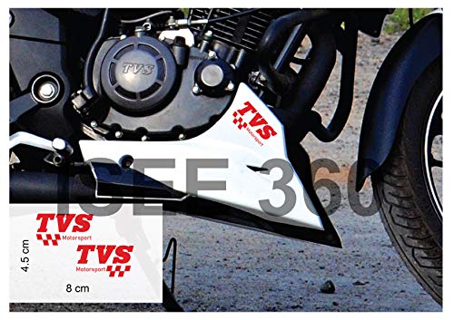 ISEE 360® Tvs Motosport Apache RTR 160 180 4v Sticker Kit and Graphics Original Exterior Accessories Vinyl Decal Bike Stickers L x H 8 x 4.5 cms (Red) ISEE 360® Tvs Motosport Apache RTR 160 180 4v Sticker Kit and Graphics Original Exterior Accessories Vinyl Decal Bike Stickers L x H 8 x 4.5 cms (Red)