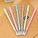Pretty Candy Color Pen Black Ink Gel Nice Cute Ballpoint Rollerball Pens Roller Ball Fine Porous Point Writing Stationery School Office Supply Bullet Journal Ballpen, 12Pcs Set Arkin