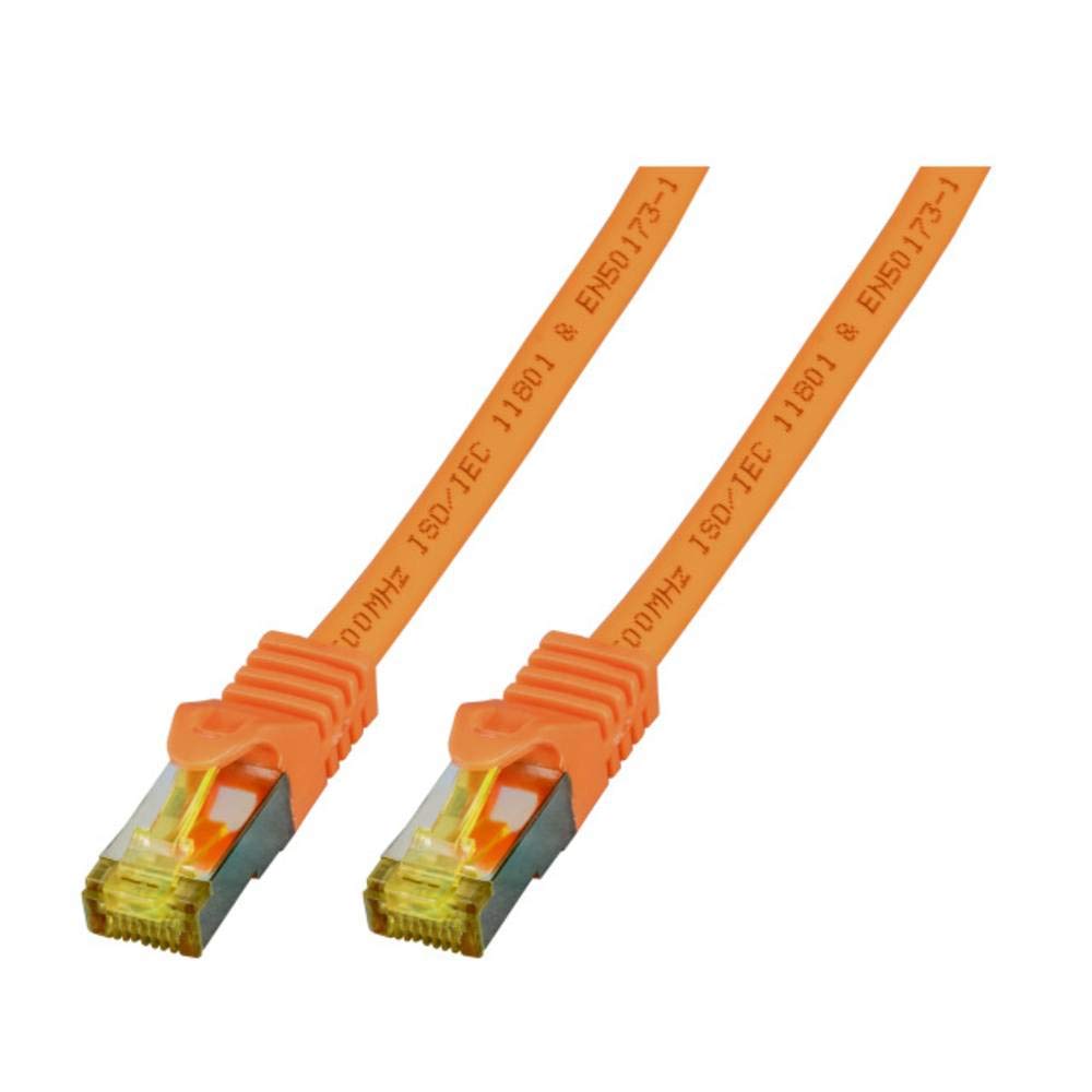 EFB-Elektronik RJ45 Patch Cable S/FTP, Cat.6A, LSZH, Cat.7 Raw Cable, 2 m, Orange