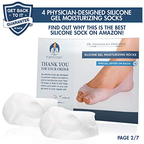 Dr. Frederick's Original Moisturizing Gel Socks 4 Pieces Prevents