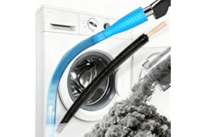 Dryer Vent Cleaner Kit - Universal Vacuum Hose Attachment & Lint Brush, Effectively Clean Clogged Dr yer Ducts, Fit Most Vacu