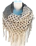 NOVAWO® Fashion Women Winter Warm Knit Long Scarf Tassels Shawl Infinity & Straight