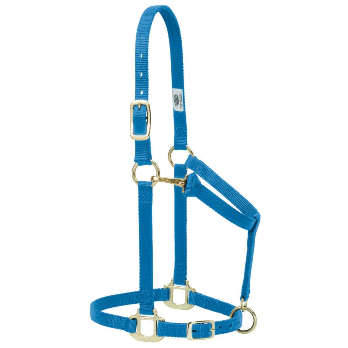 Weaver Leather Original Adjustable Nylon Horse Halter, Suckling, Hurricane Blue — image 1