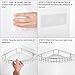 iHeoco 2-Pack Corner Shower Caddy, Rustproof Adhesive Bathroom Shelf with Hook, SUS304 Stainless Steel Wall Mounted Storage Organizer Racks for Shower, Toilet, Bathtub, Dorm and Kitchen
