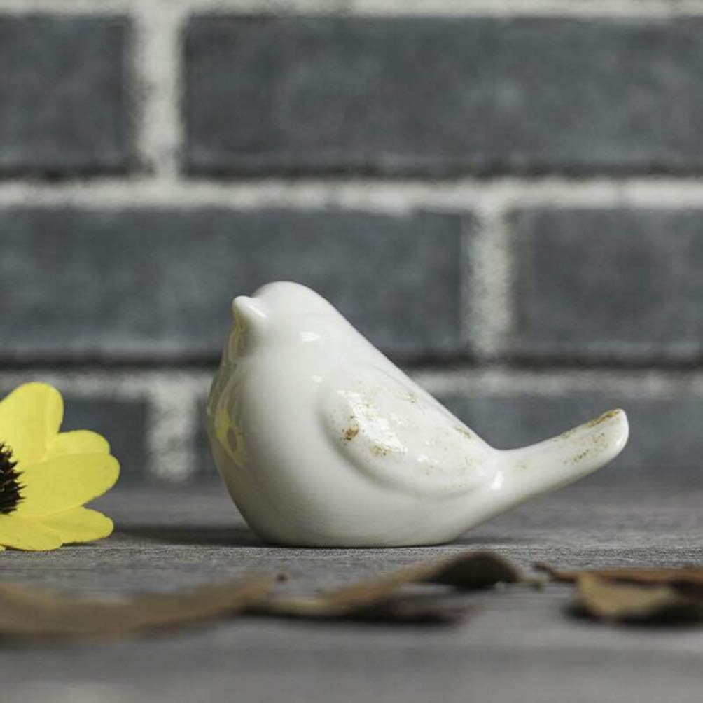 BESPORTBLE 2pcs Mini Bird Ornament Ceramics Animal Figure Fairy Garden Figurine Car Interior Status for Easter Party Table Decoration - Image 4