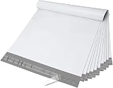 Switory Parcel Bags 14.5x19 in 25Pcs Self Seal Mailers for Clothes White