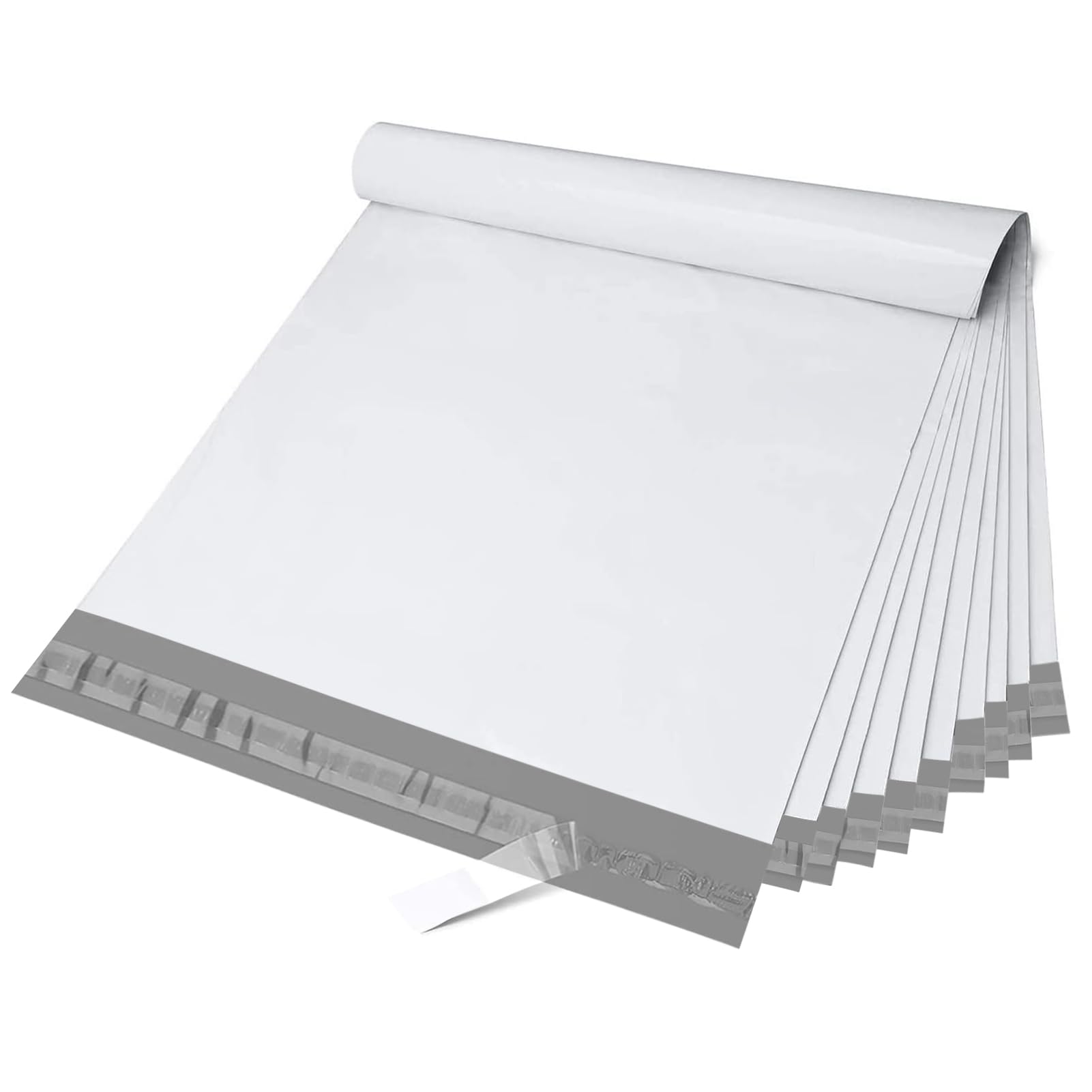 Switory Parcel Bags Postage Bags, for Posting Clothes Poly Postal Bags Self Seal Mailing Bag for Clothes Envelopes Postage Bag for Packaging, 25Pcs - White (14.5X19Inch)